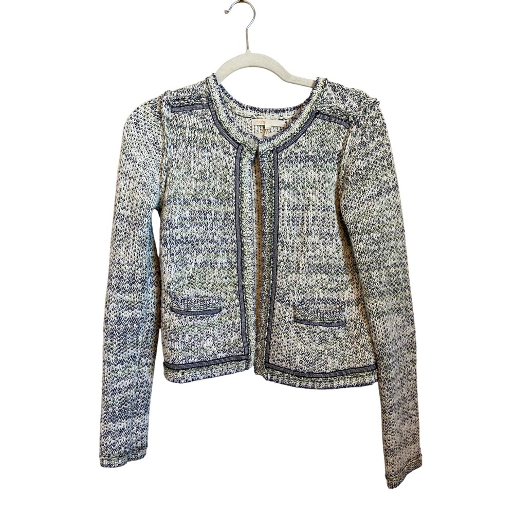 Maje  Marled Metallic Tweed Lady Jacket Cardigan Size 1 SMALL